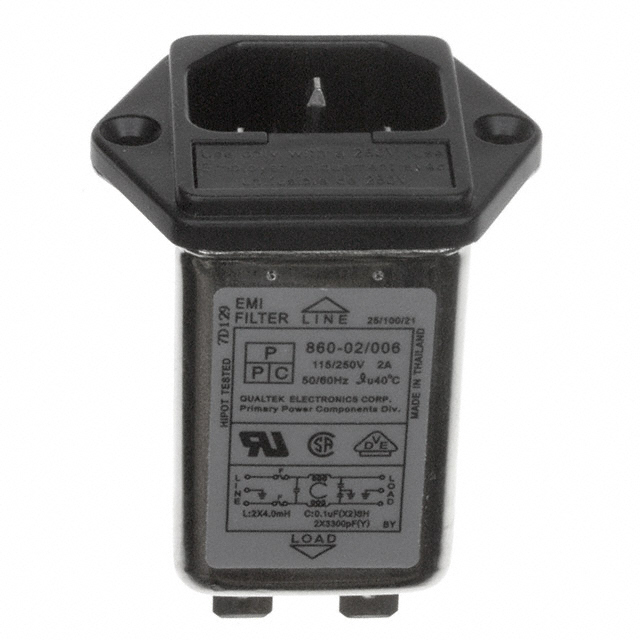 860-02/006 Qualtek  Power Entry Modules (PEM)